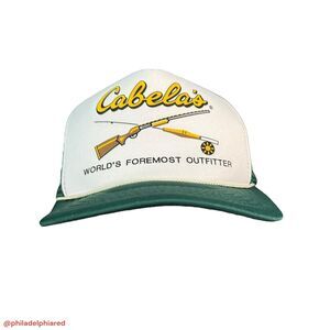 Vintage 1980’s Cabela’s Fishnet trucker style hat